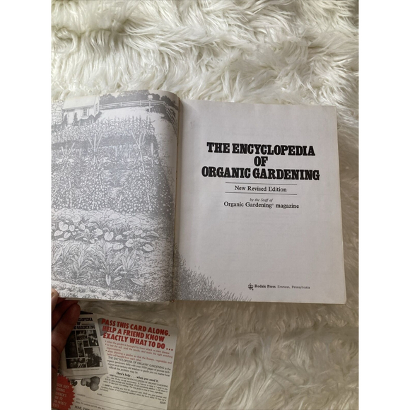 1978 The Encyclopedia of Organic Gardening Hard Cover Book With Rare Order Card! - Picture 6 of 11